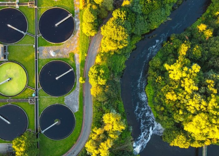 Water,Treatment,Plant.,Recycling,Plant,Top,View